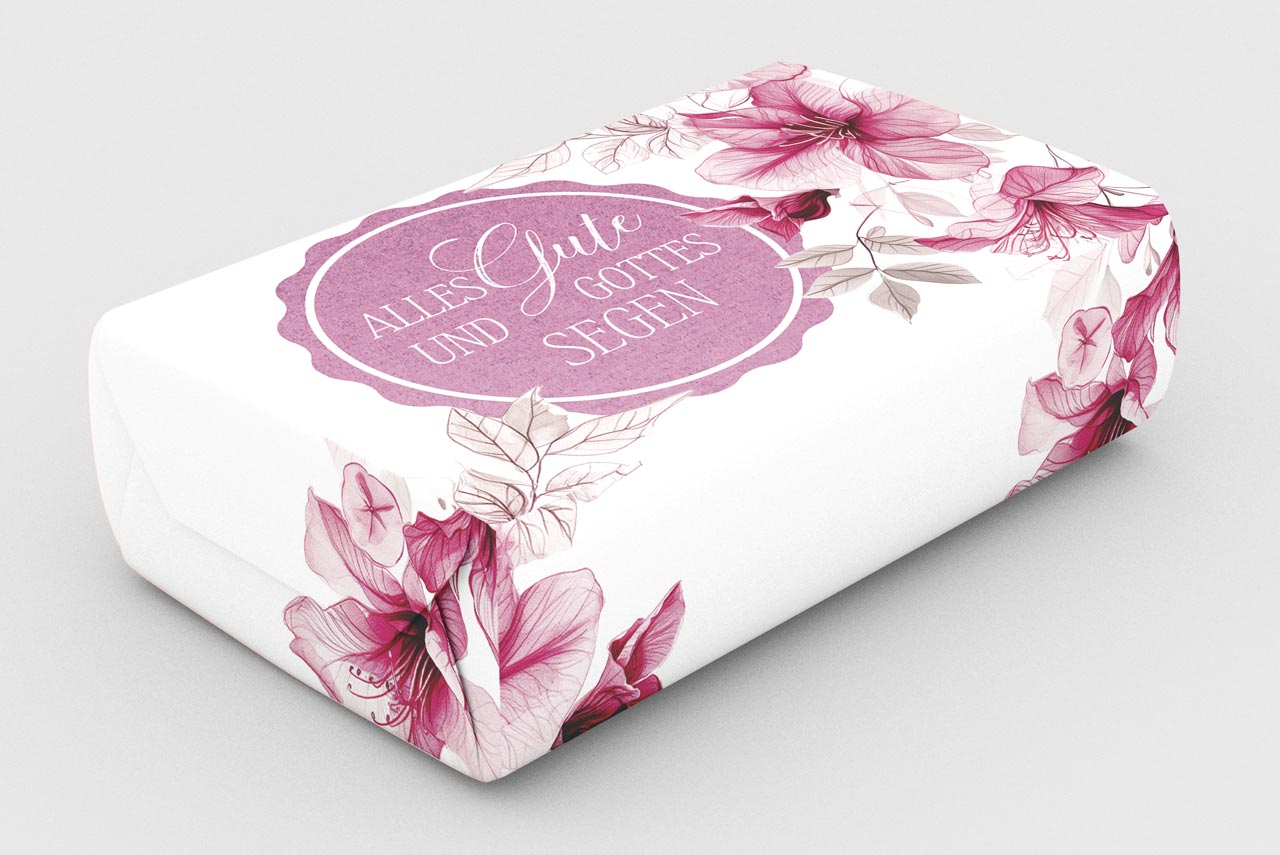 Seife - fest - Schafmilchseife 'Alles Gute und Gottes Segen' 150 g