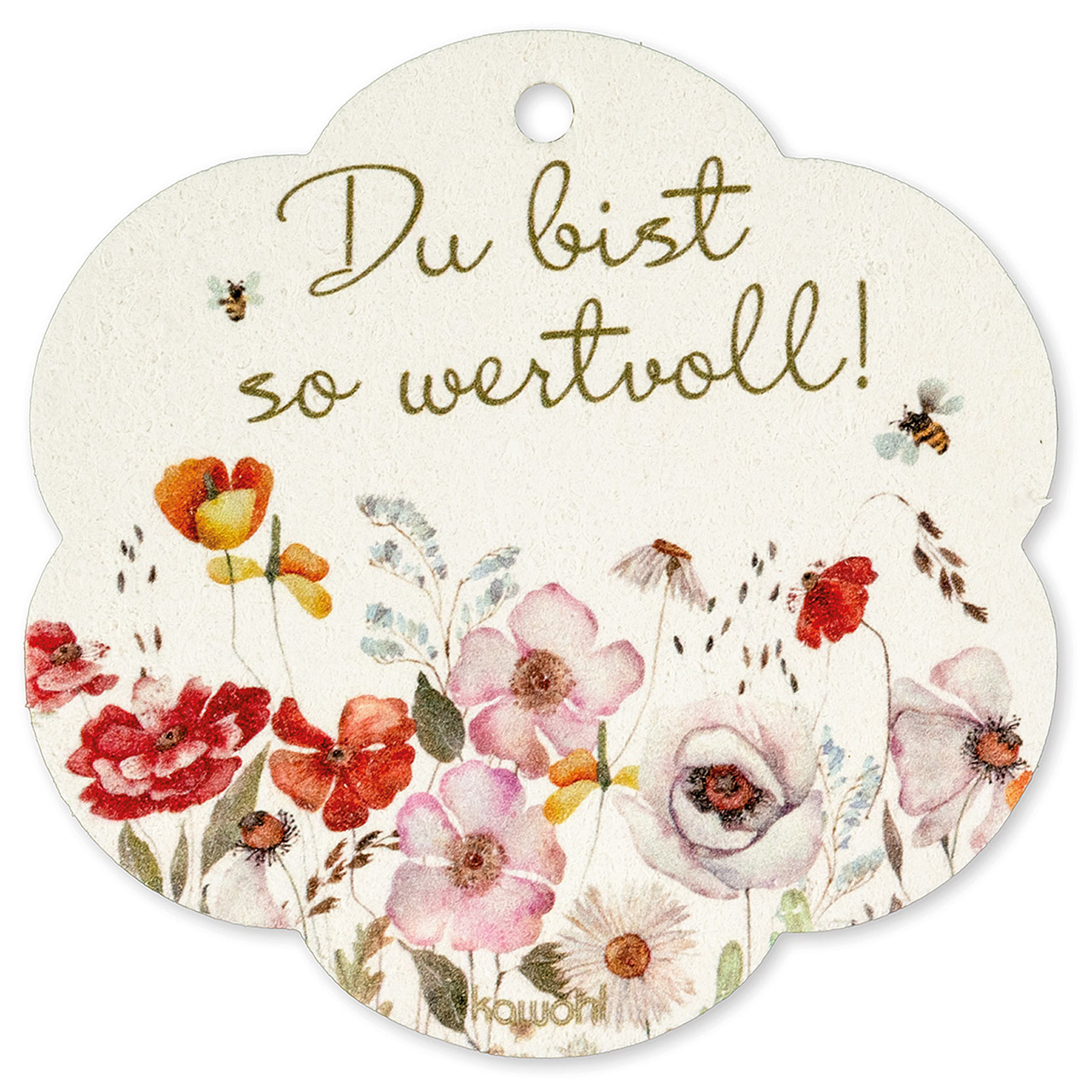 Schwamm - Du bist so wertvoll! - Blumen Grafik