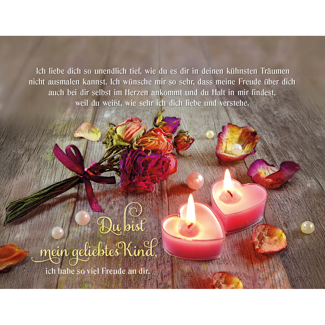 Aufstellbuch - Ich bin dir so nah - Lavendel Vase Glas