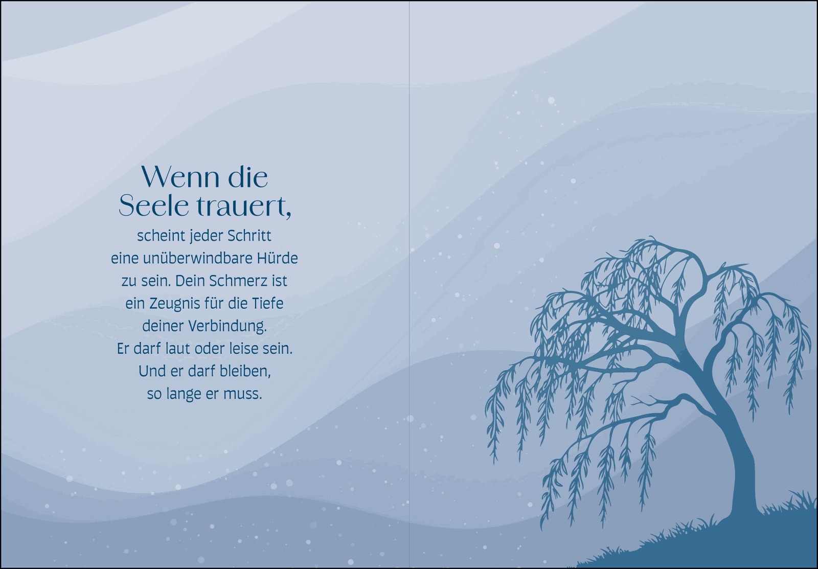 Geschenkbuch - Trauern ist immer ein Zeichen von Liebe