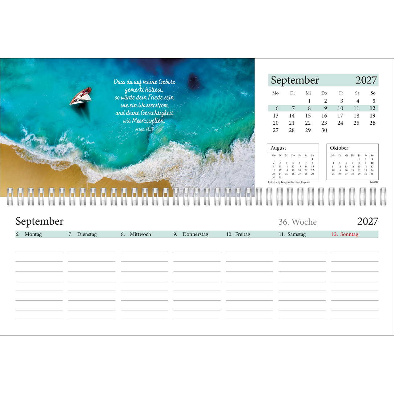 Tischkalender - In deine Hand leg ich den Tag 2027