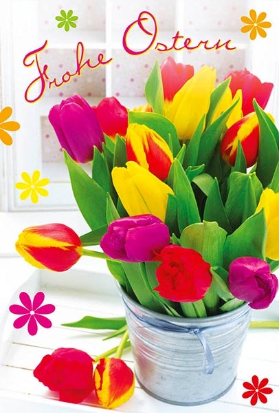 Faltkarte 'Frohe Ostern'