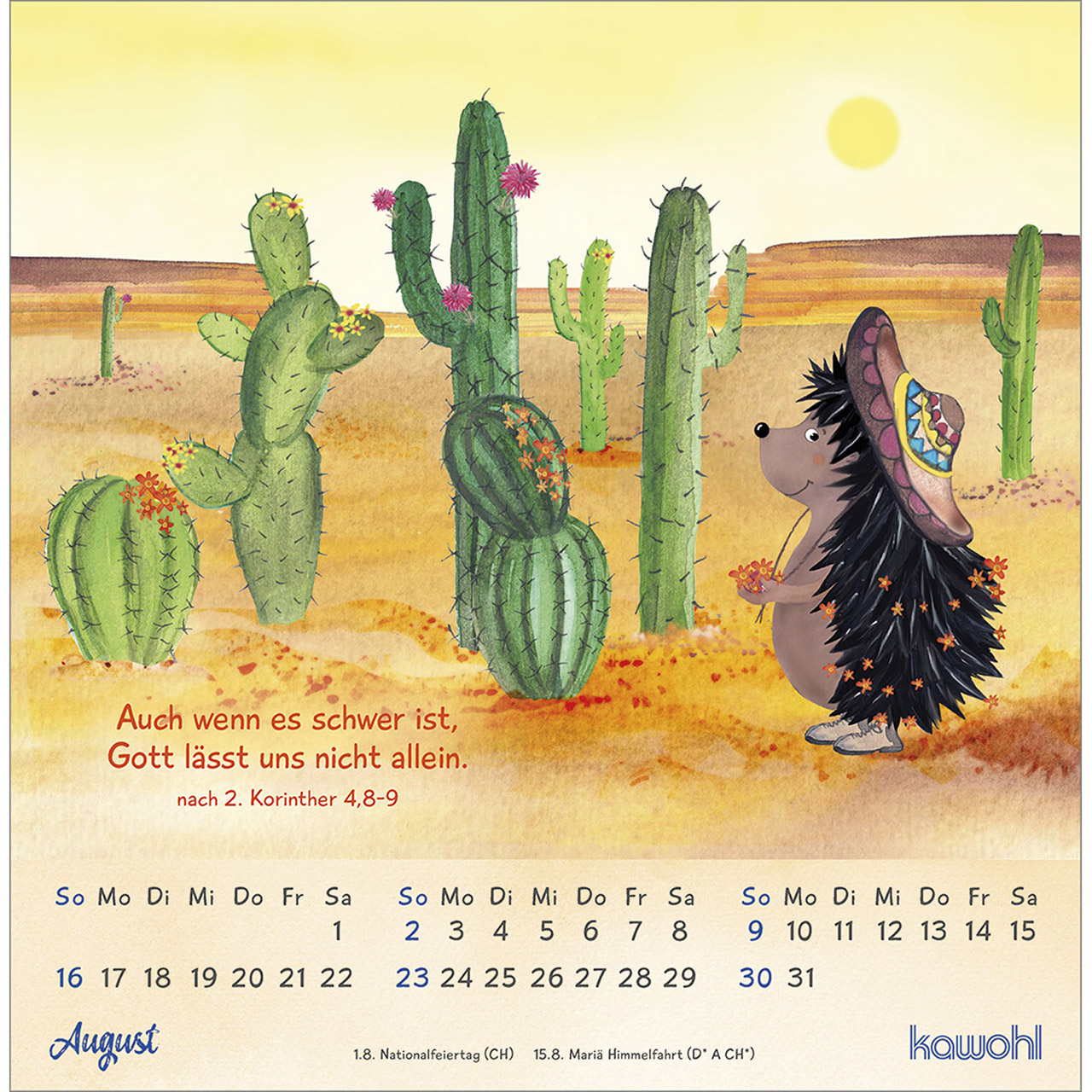 Postkartenkalender - Freu dich mit uns! 2026