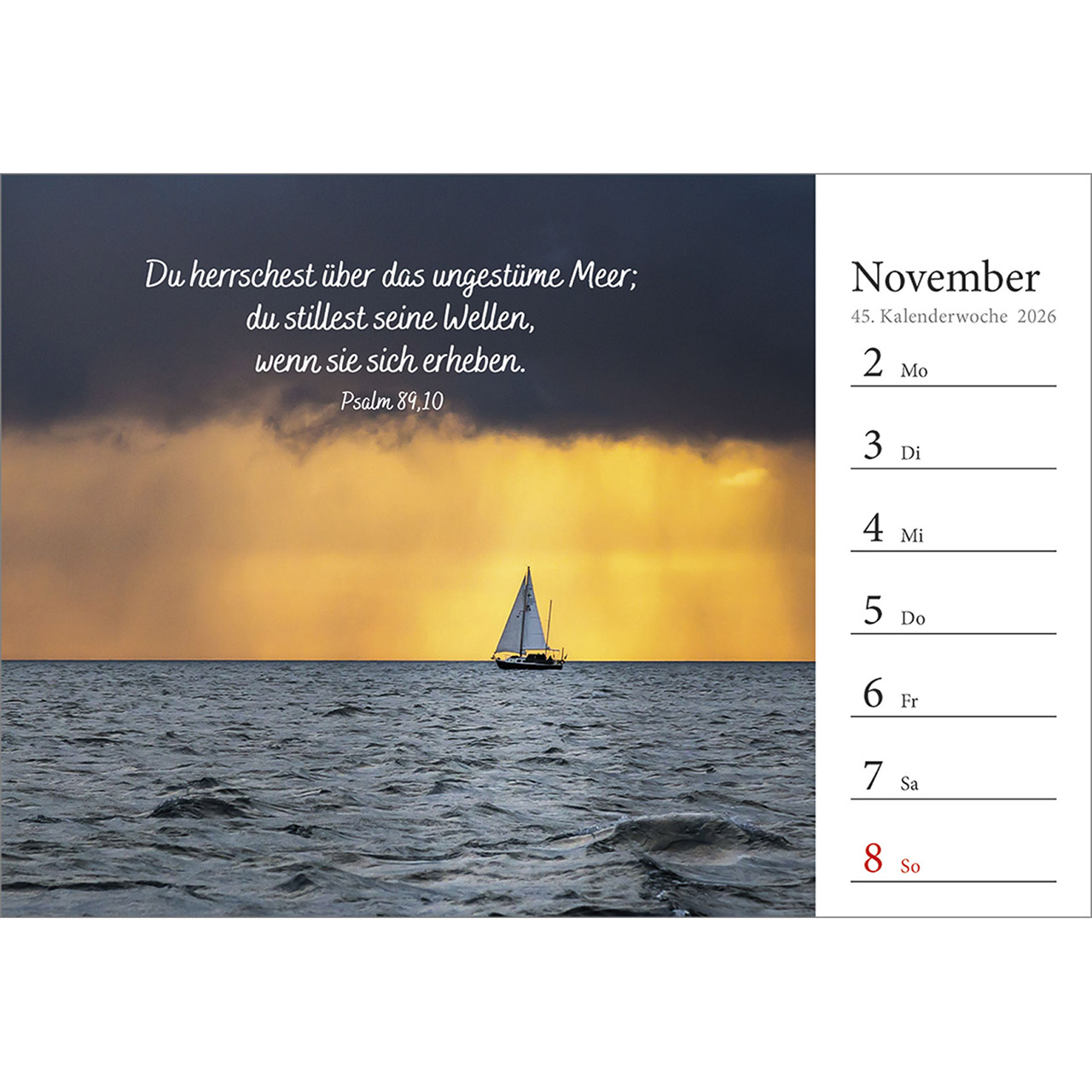 Tischkalender - In deine Hand stell ich den Tag 2026