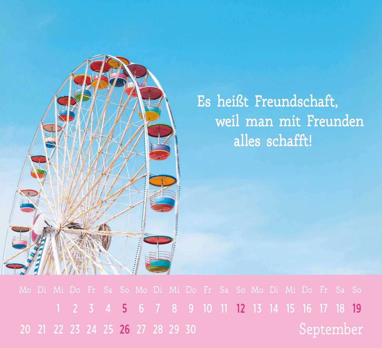 Aufstellkalender - Der kleine Freundschaftskalender 2027