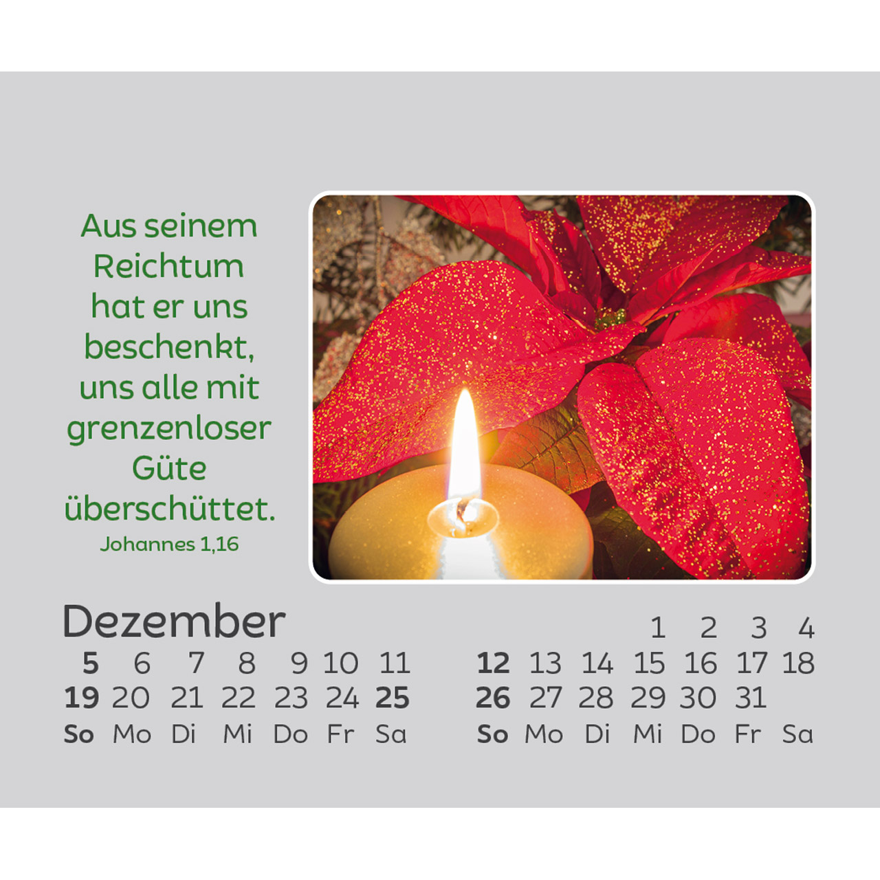 Aufstellkalender - Freude für jeden Tag 2027