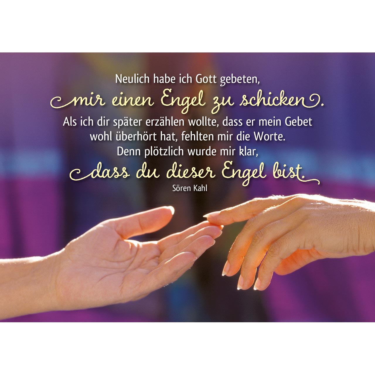 Aufstellbuch - Du bist ein Geschenk des Himmels! - Flieder / lila