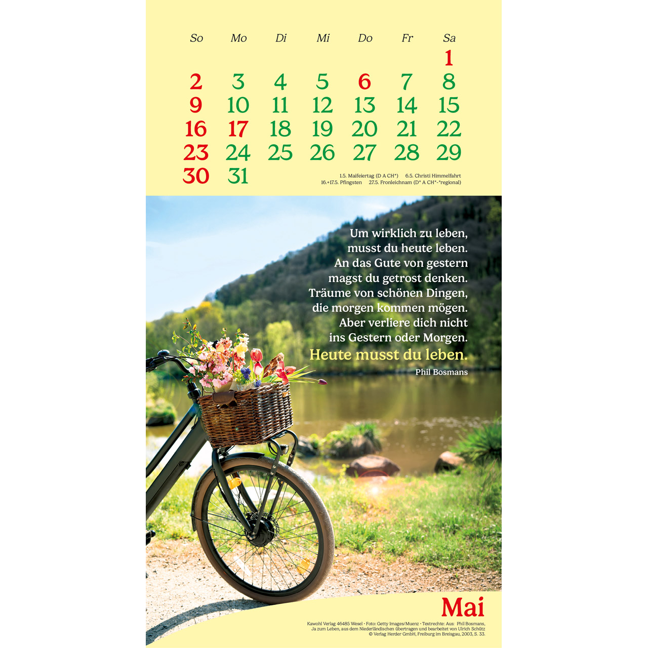 Wandkalender - Vitamine fürs Herz 2027