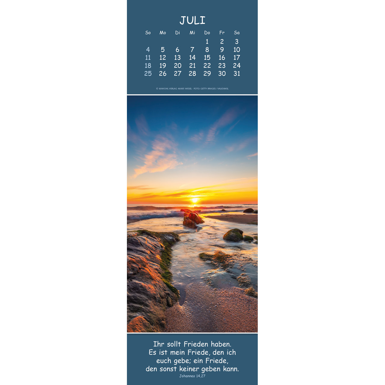 Wandkalender - Gedanken des Friedens 2027