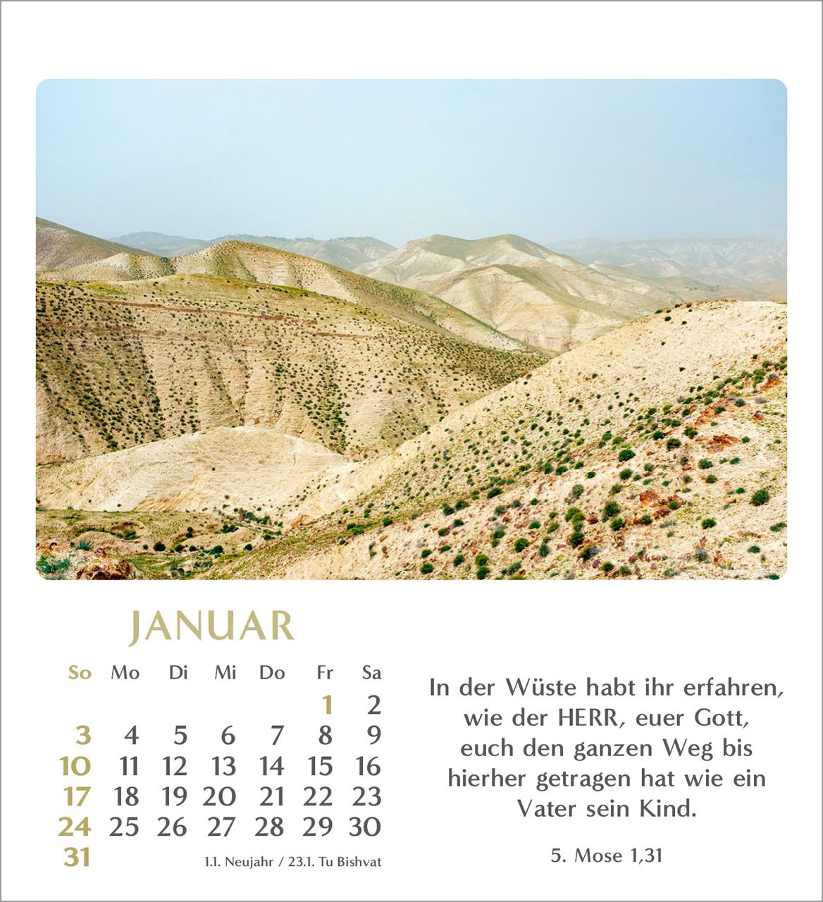 Tischkalender - Geliebtes Israel 2027