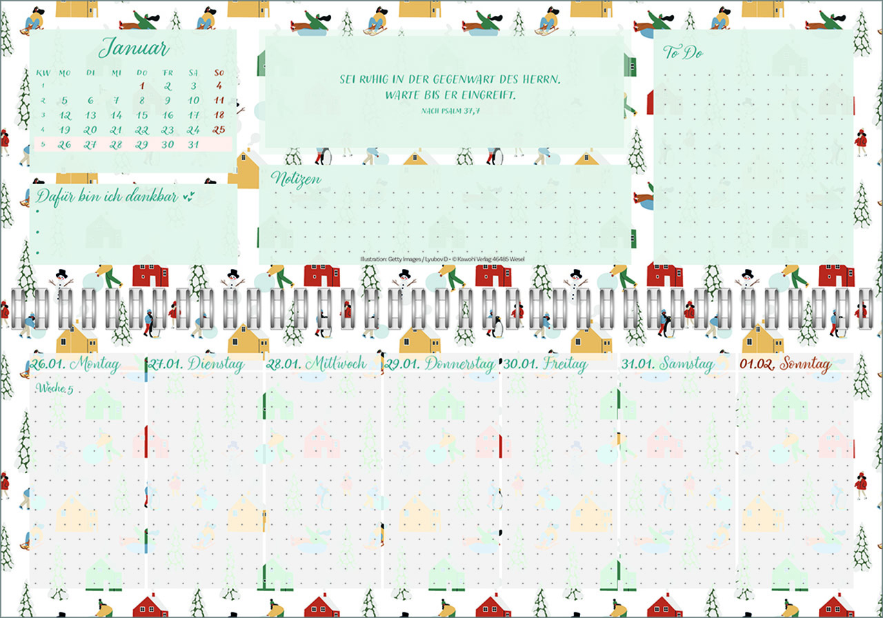 Tischkalender - Meine fröhlich-bunte Segenswoche 2026
