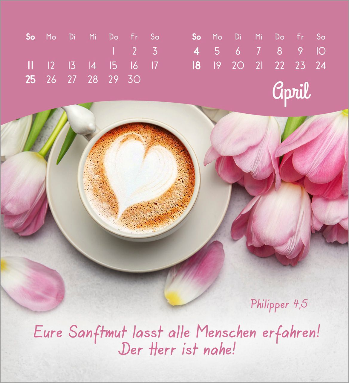Tischkalender - Von Herzen ein glückliches Jahr 2027