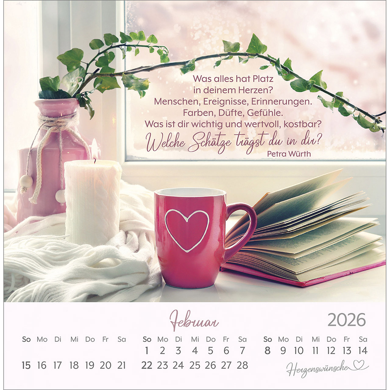 Postkartenkalender - Herzenswünsche 2026