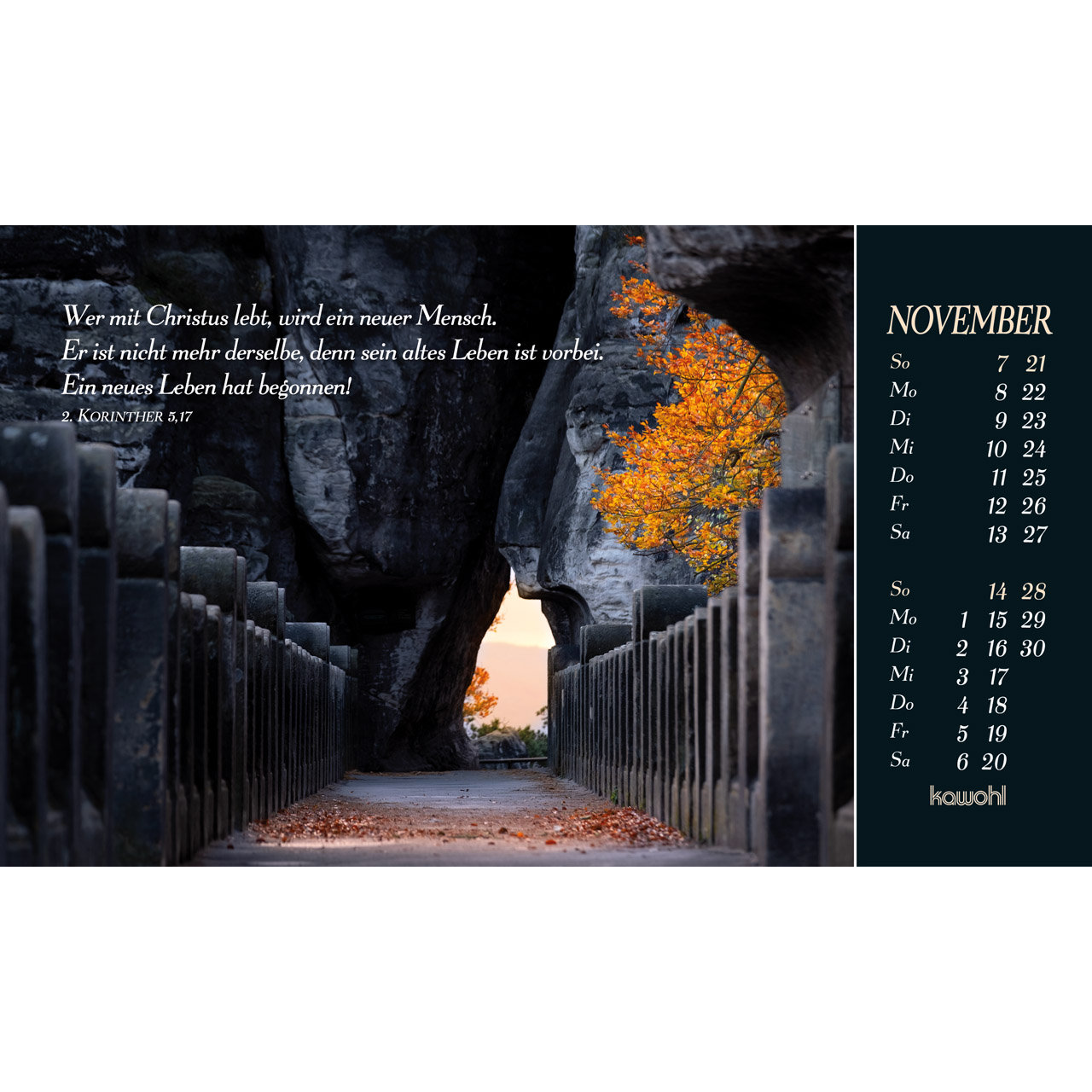 Postkartenkalender - Sehnsucht nach Unendlichkeit 2027