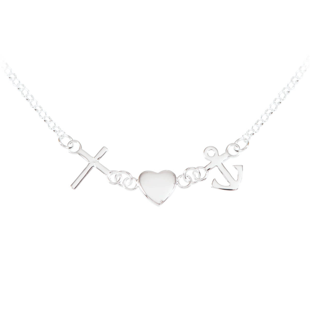 Halskette/Collier 'Glaube-Liebe-Hoffnung'