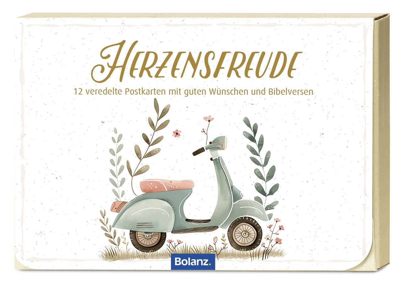 Karten-Box - Postkartenbox "Herzenfreude"