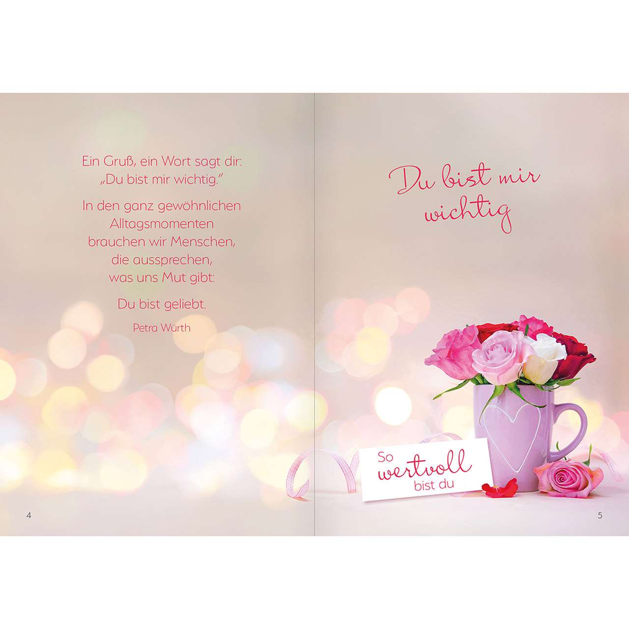 Grußheft - Alles Liebe für dich - Grafik Aquarell Wildblumen