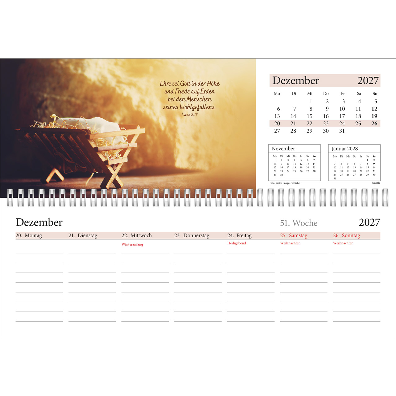Tischkalender - In deine Hand leg ich den Tag 2027