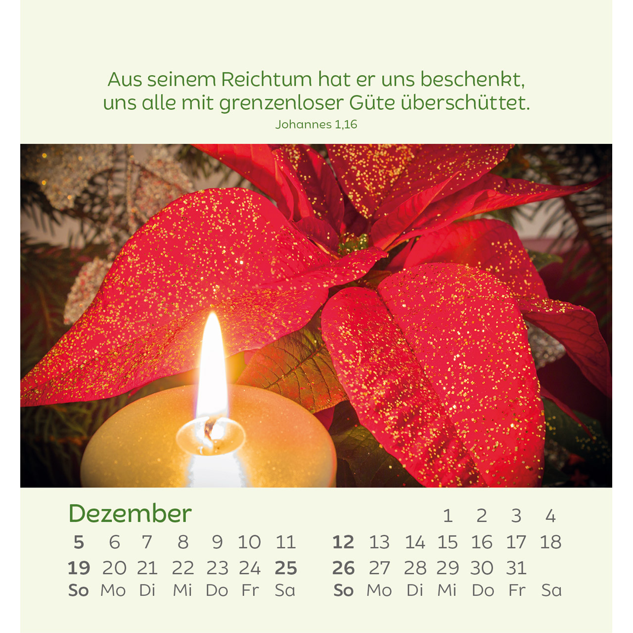 Aufstellkalender - Kleine Blumengrüße 2027