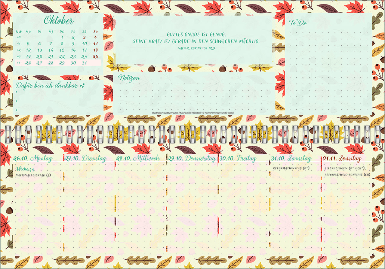 Tischkalender - Meine fröhlich-bunte Segenswoche 2026