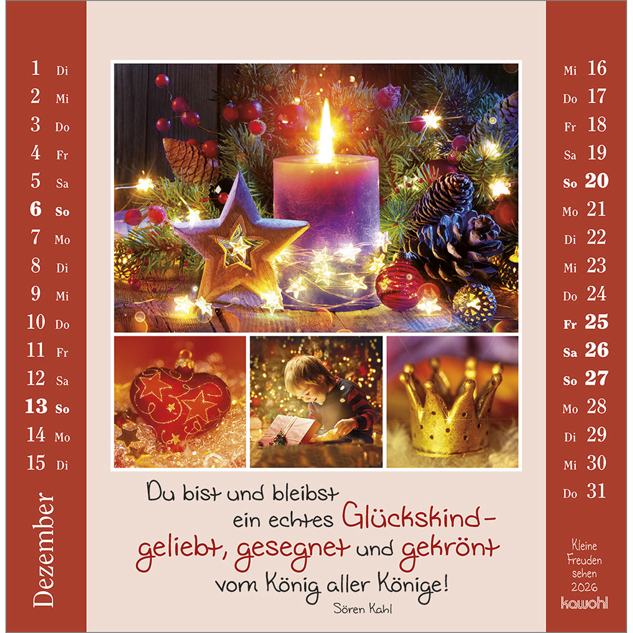 Postkartenkalender - Kleine Freuden sehen 2026