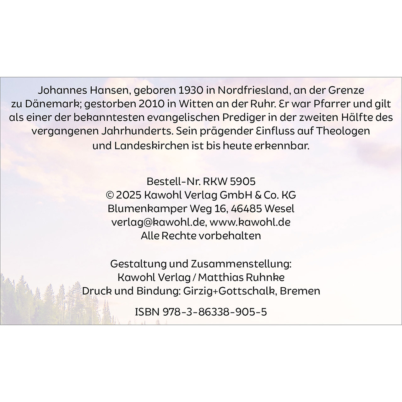 Grußheft - Nichts wird mir mangeln - Hirte Schafe Lam auf Arm