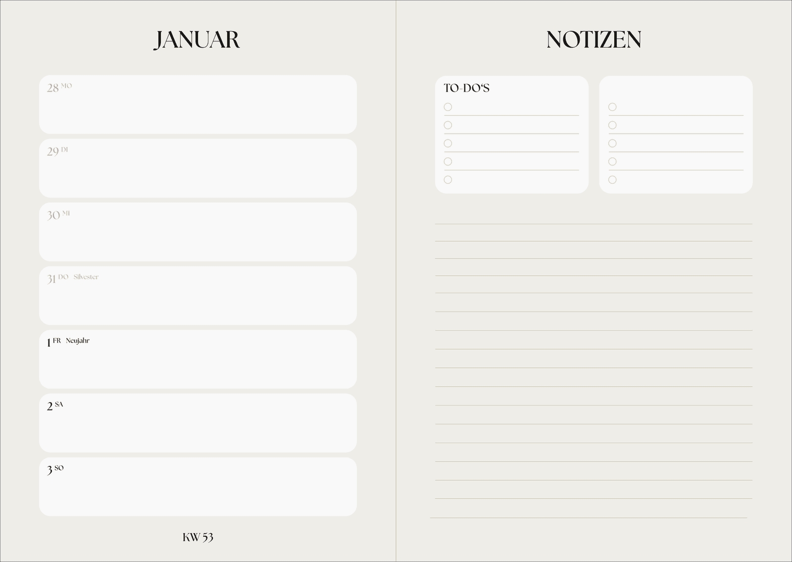 Terminkalender - Taschenkalender 2027 Blütenmotiv