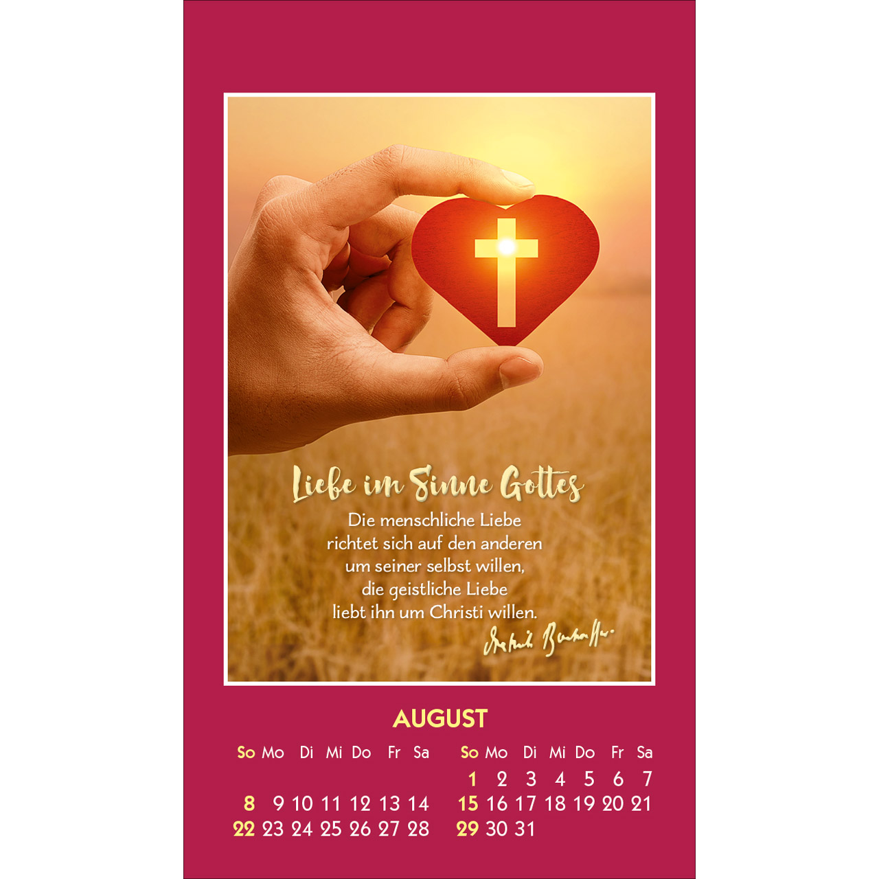 Aufkleberkalender - Gott ist bei dir 2027