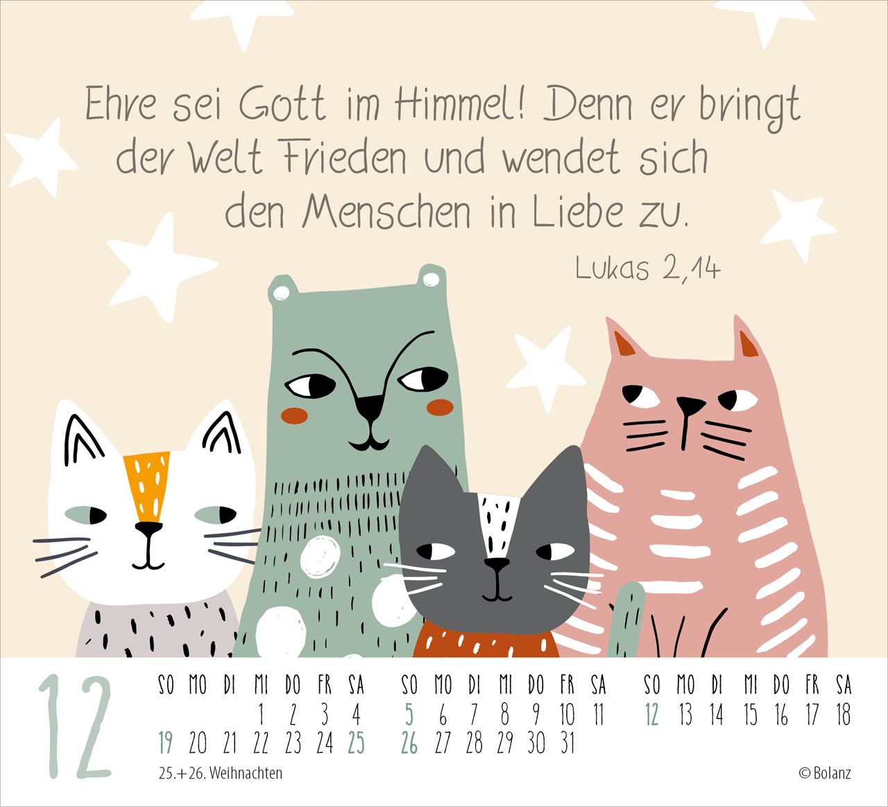 Aufstellkalender - Freunde fürs Leben 2027 Minikalender