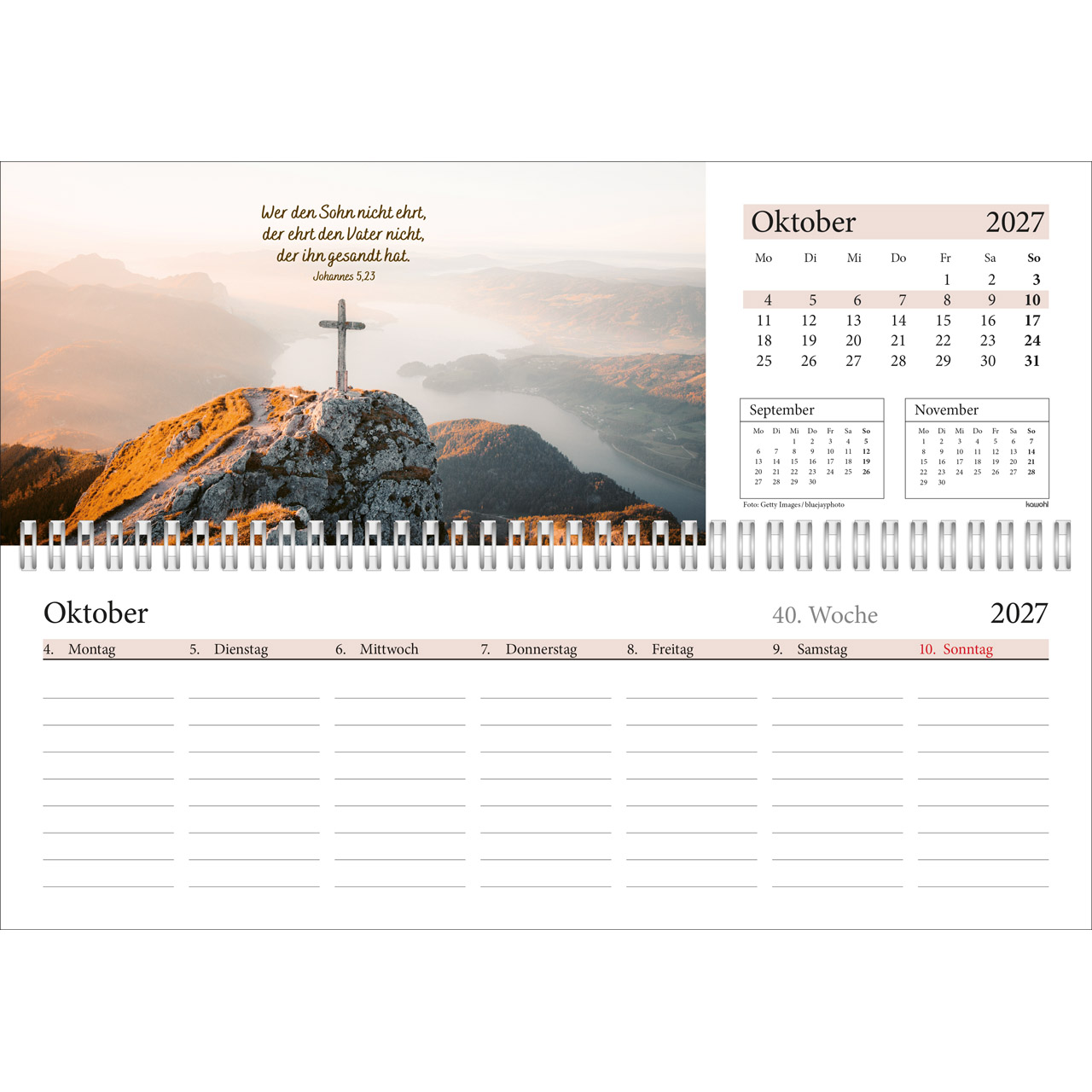 Tischkalender - In deine Hand leg ich den Tag 2027