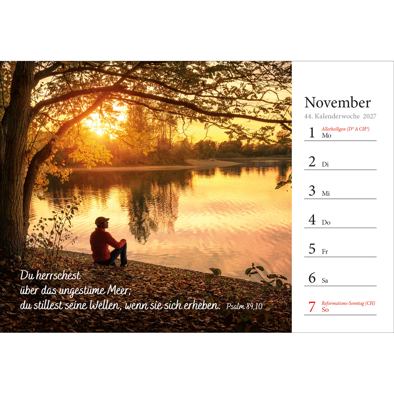 Aufstellkalender - In deine Hand stell ich den Tag 2027