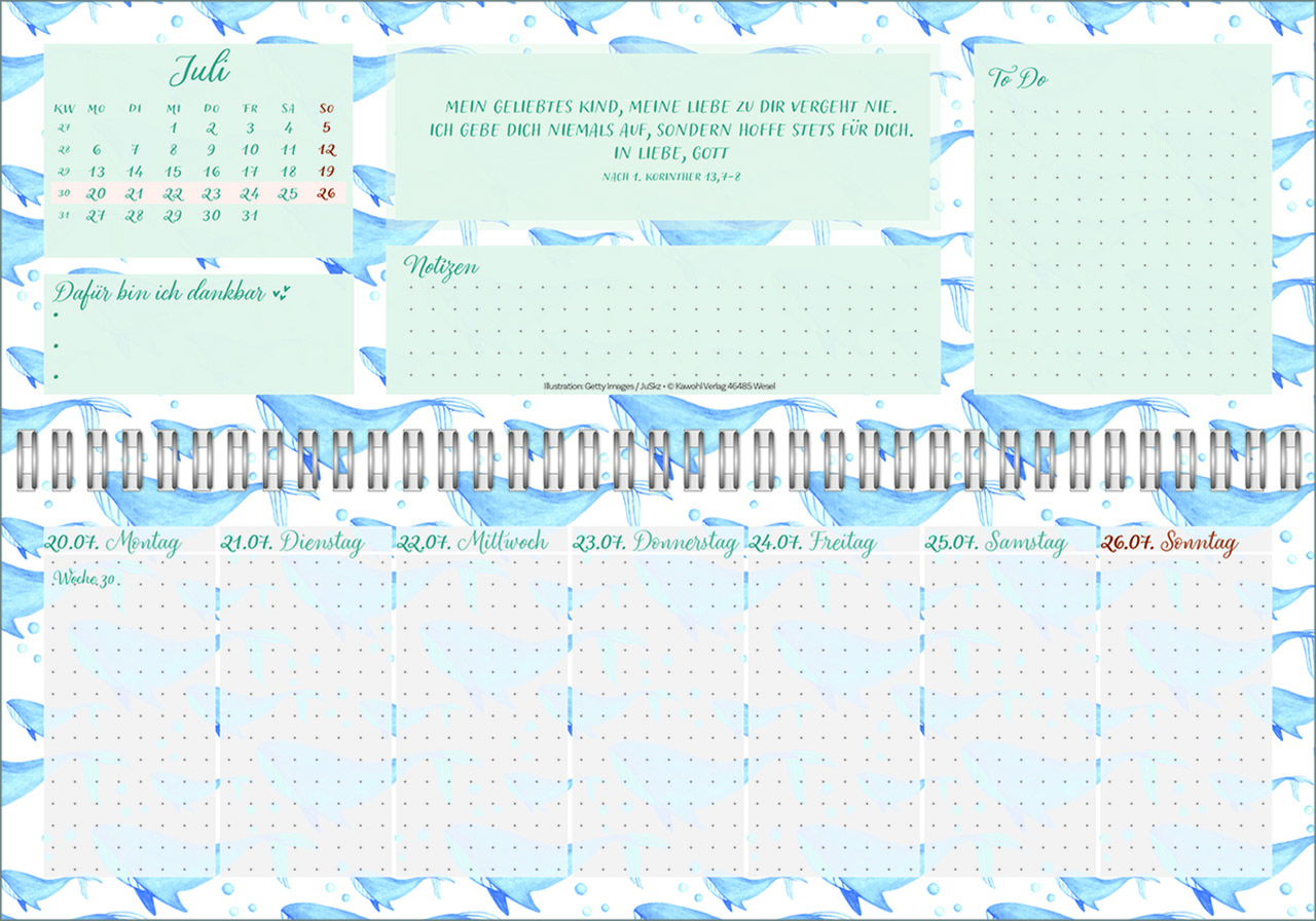 Tischkalender - Meine fröhlich-bunte Segenswoche 2026