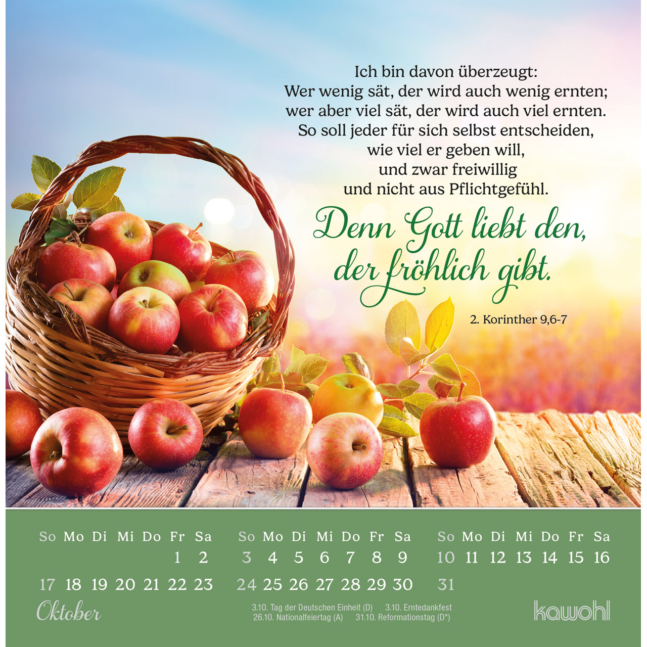Postkartenkalender - Lieblingsworte für dich 2027