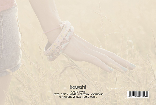 Faltkarte - Zur Konfirmation Gottes Segen - Hand Armreifen Kornfeld