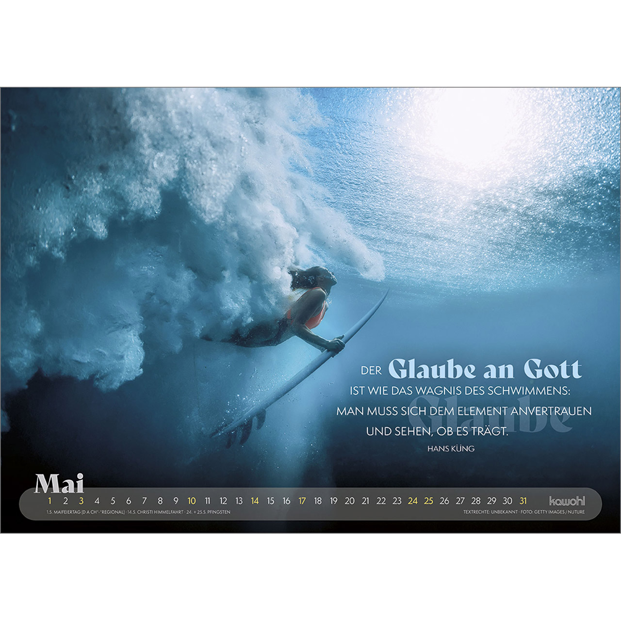 Wandkalender - Abenteuer - Unterwegs mit Gott 2026