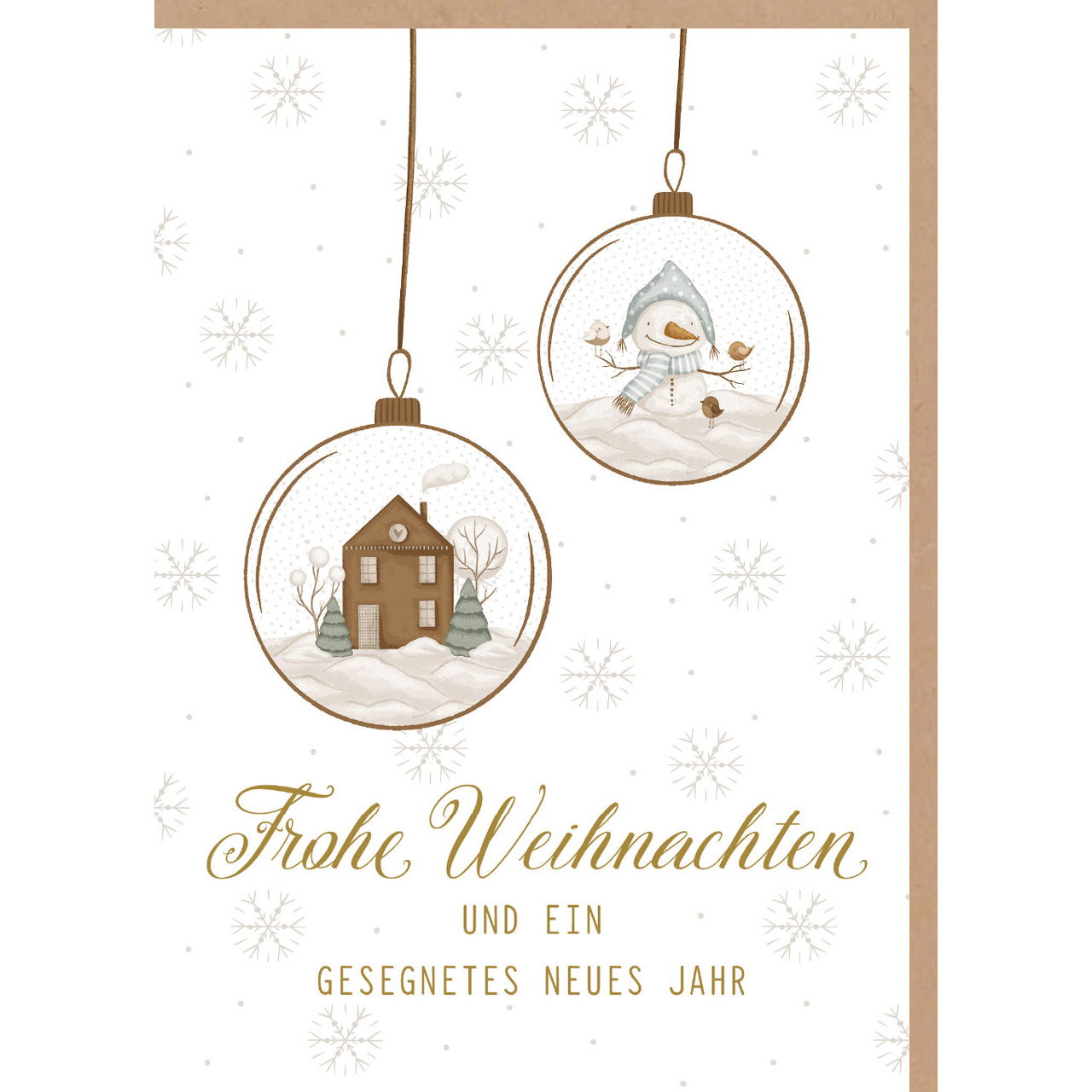Faltkarte - Faltkarte 'Frohe Weihnachten und ein gesegnetes neues Jahr'  1x   Motiv: Christb