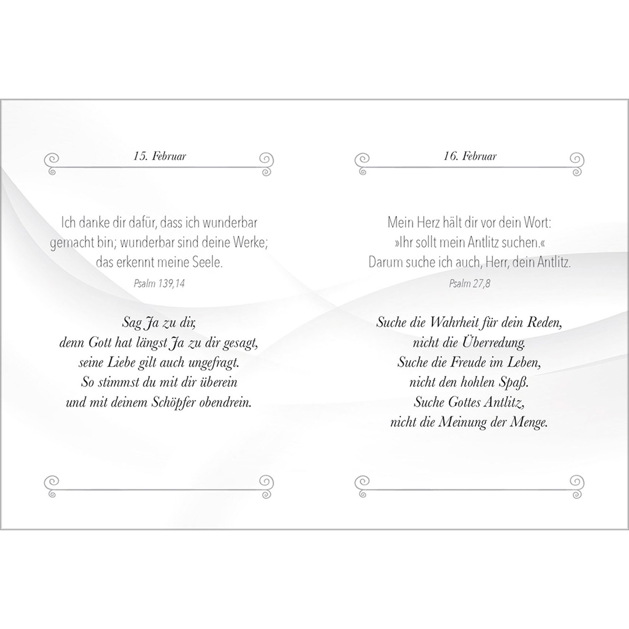 Buch - Täglich unterwegs mit Gott - Grafik Blätter