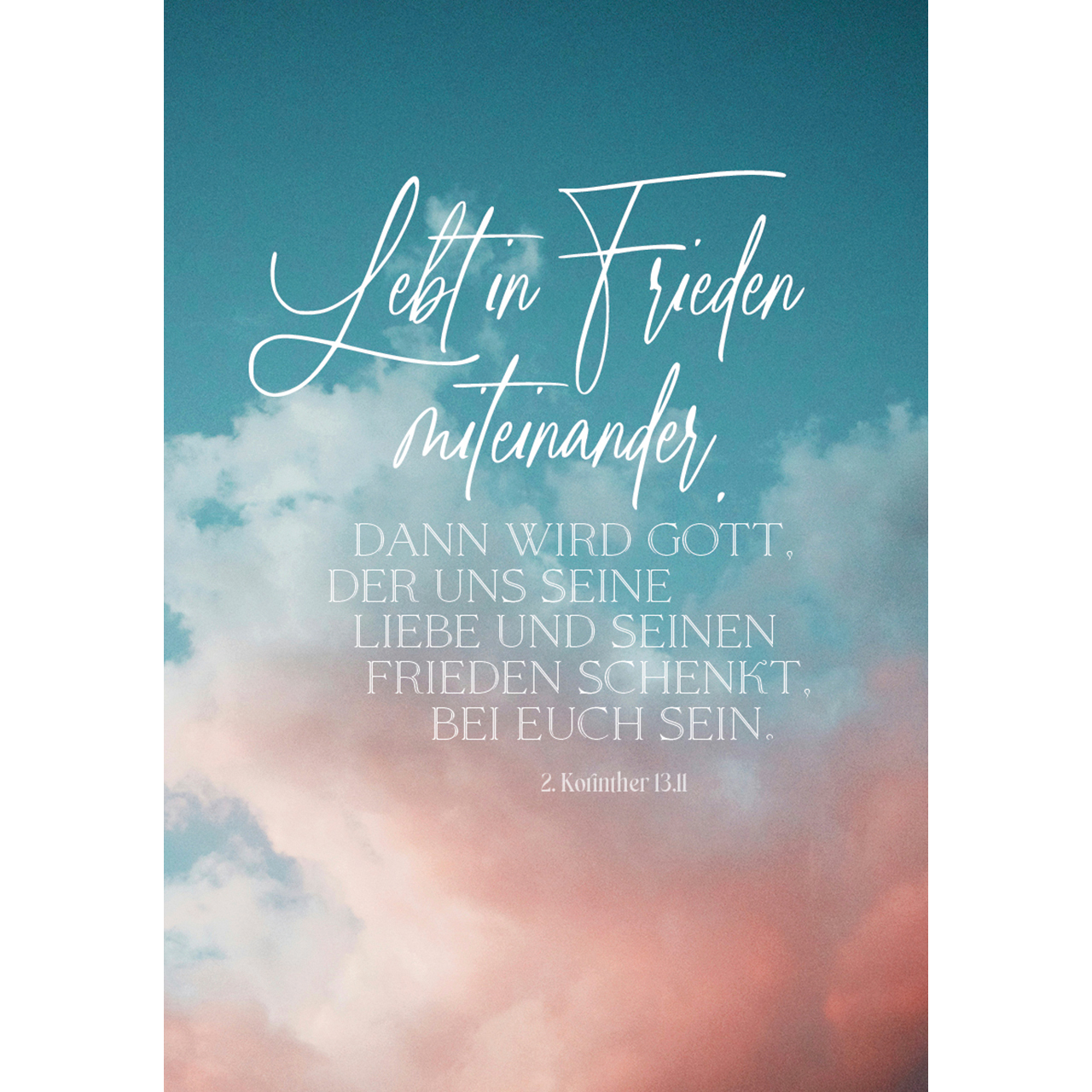 Karten-Box Papier - Gütig und treu - Leuchtturm Meer Strand Möve Vogel Sand Dünen