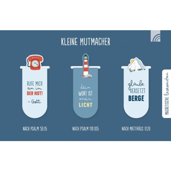 3er-Lesezeichen-Set 'Kleine Mutmacher'