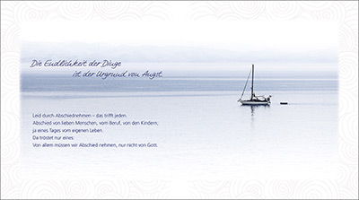 Geschenkbuch - In Trauer und doch getröstet - Gräser Kreuze