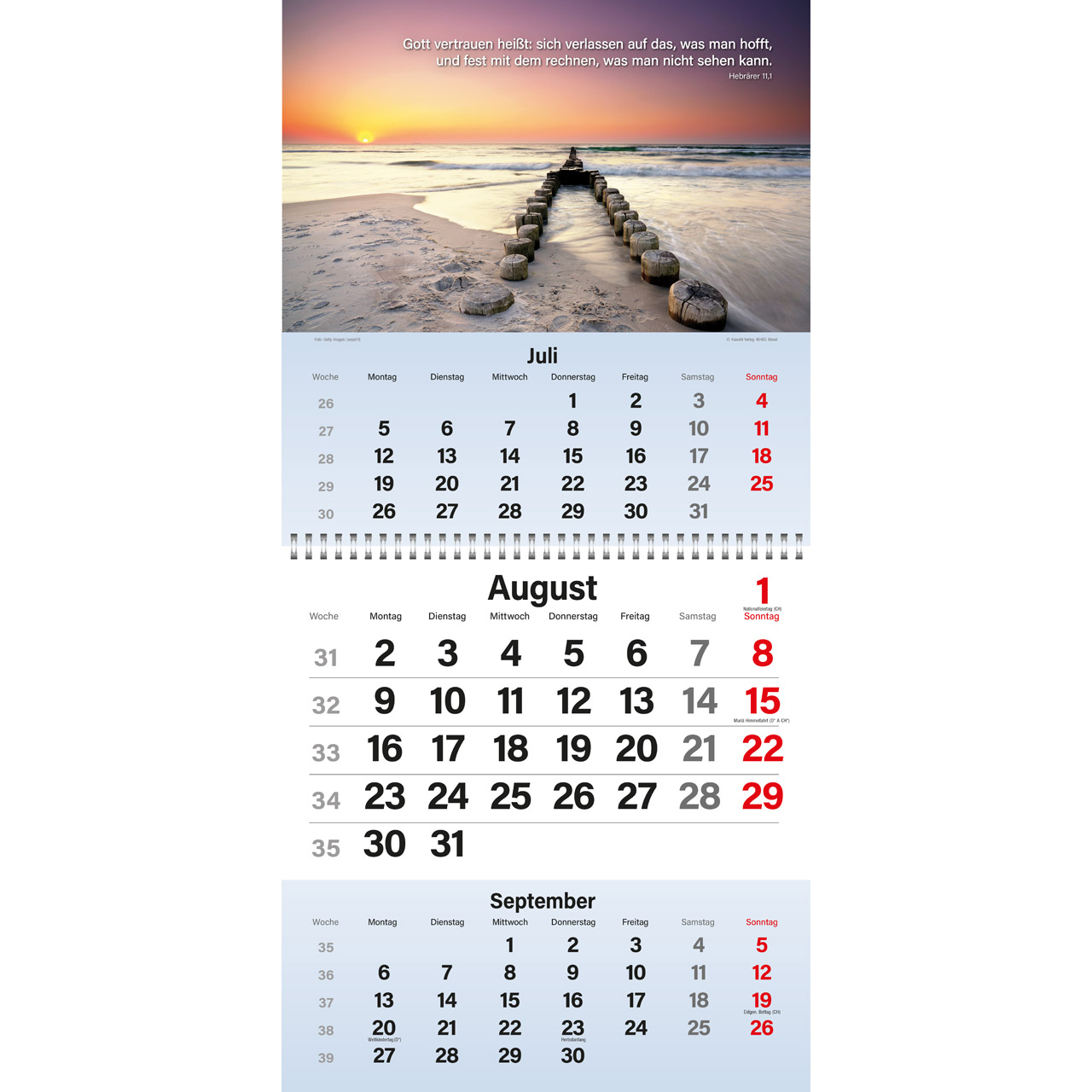 Terminkalender - Gott segne meinen Tag 2027