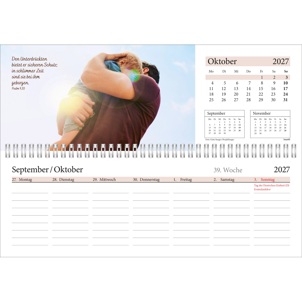 Tischkalender - In deine Hand leg ich den Tag 2027