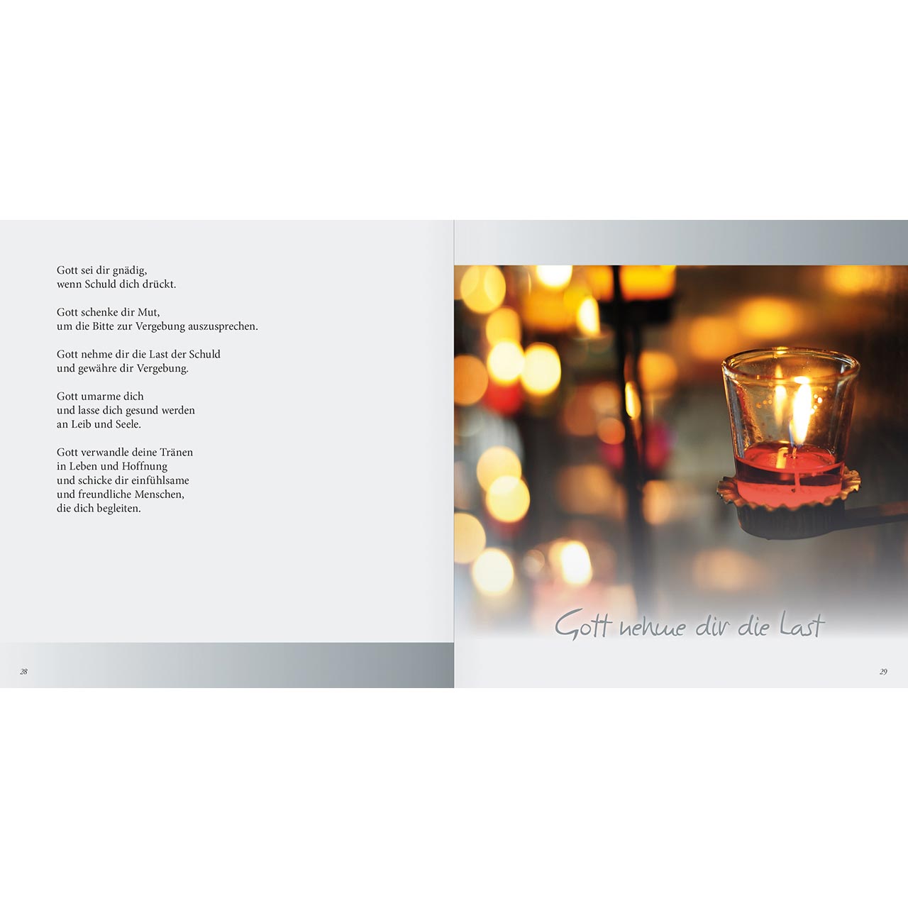 Geschenkbuch - Segensworte für Zeiten der Trauer - Steine Herz Feder