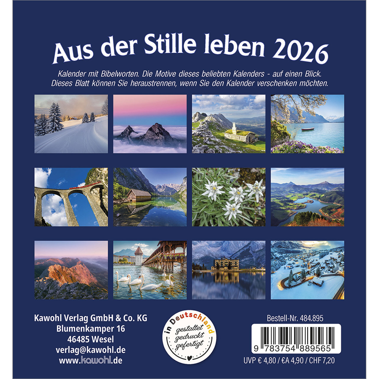 Tischkalender - Aus der Stille leben 2026