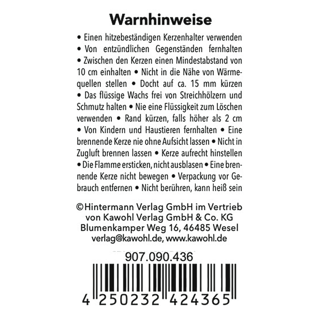 Kerze - Von guten Mächten wunderbar geborgen - Blätter