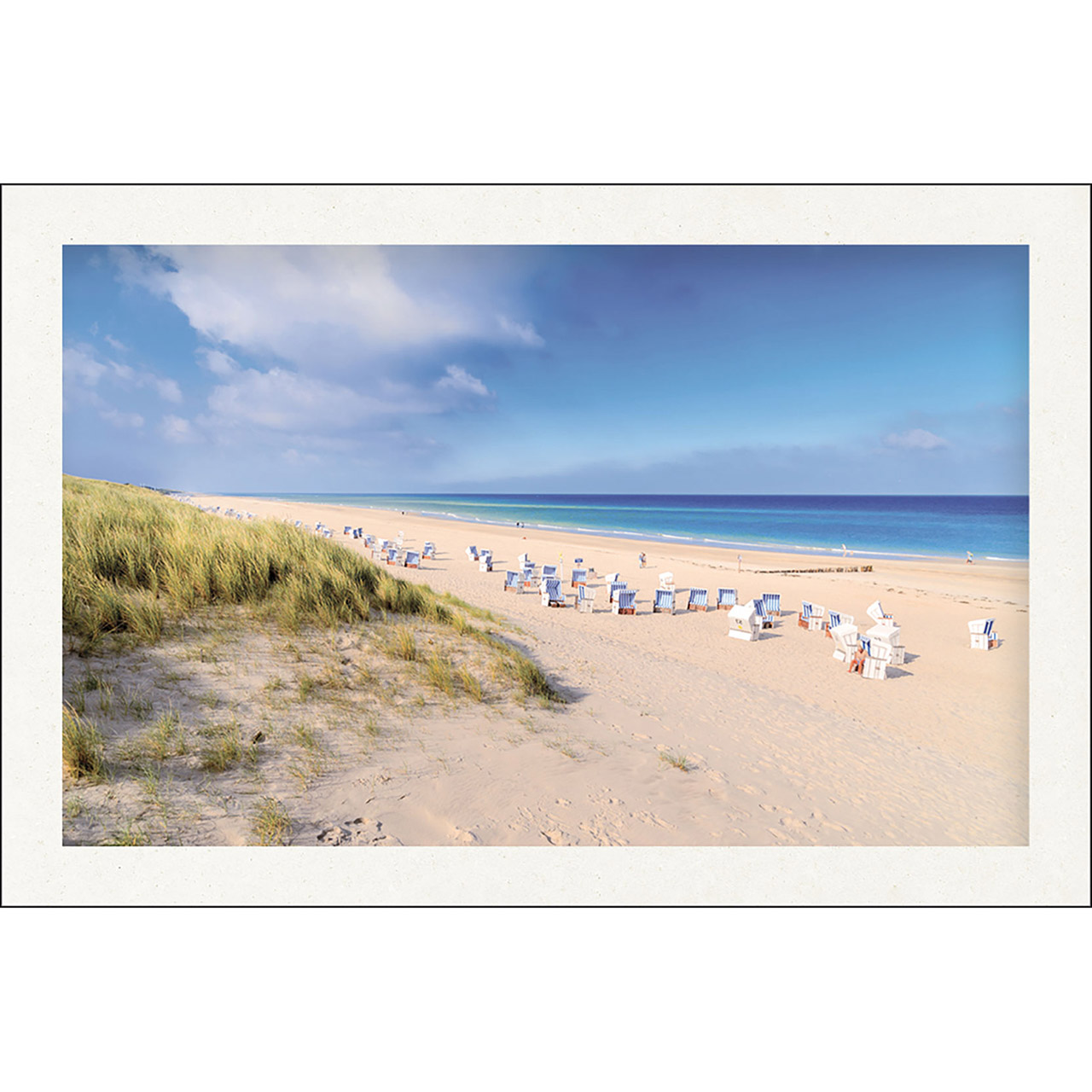 Karten-Box Kunststoff - Liebesbriefe von Gott - Strand Meer Düne Strandkörbe