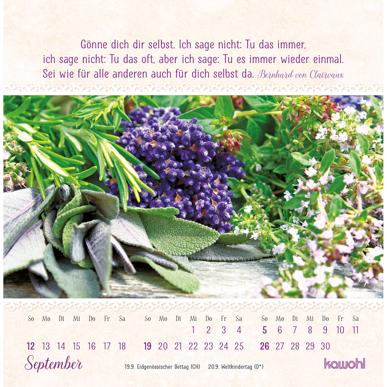 Postkartenkalender - Von Herzen gute Tage 2027