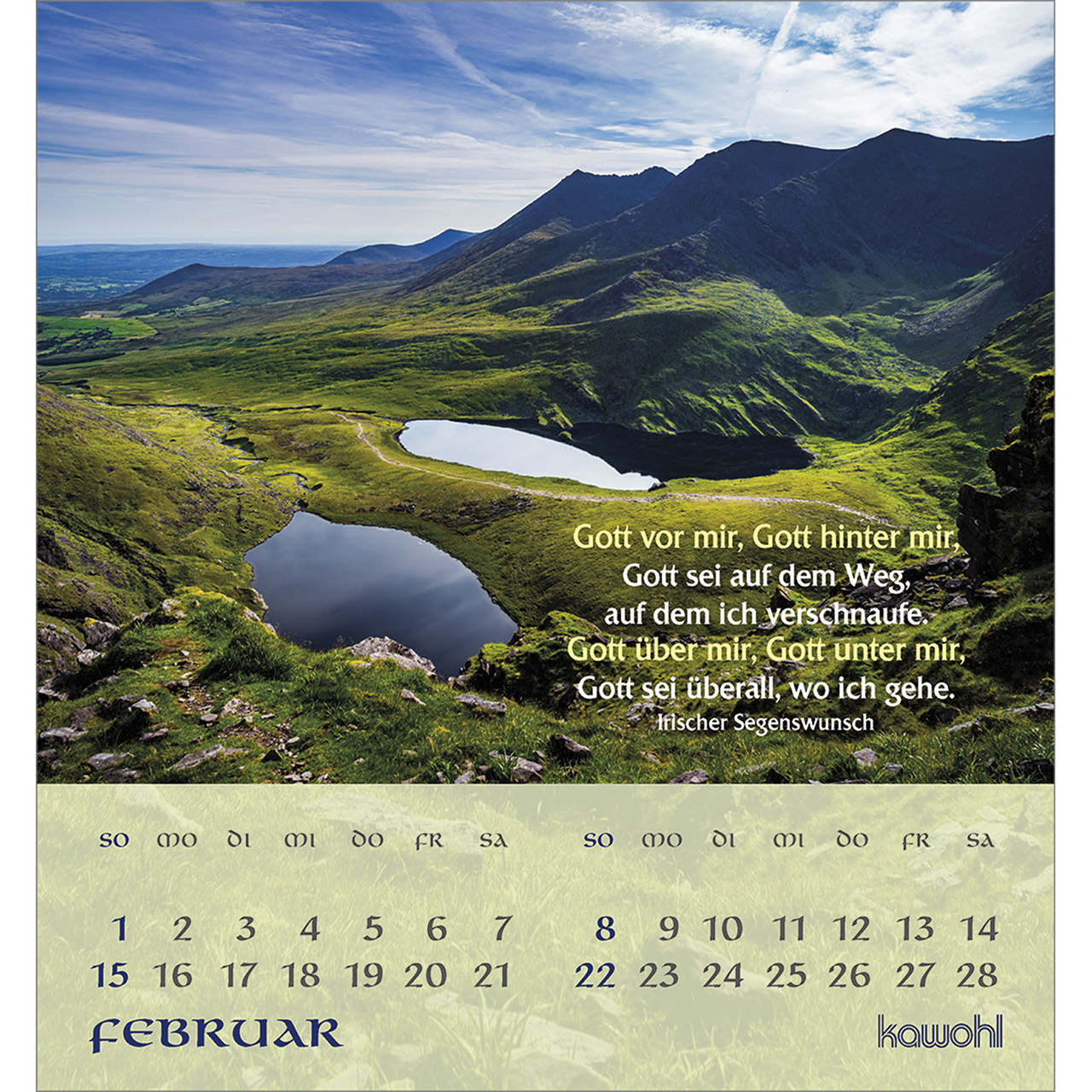 Tischkalender - Tiefen Frieden wünsche ich dir 2026