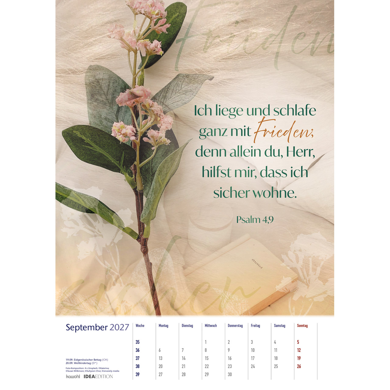 Posterkalender - Auf seinem Weg 2027