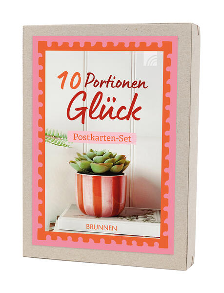 Karten-Box Papier - 10 Portionen Glück